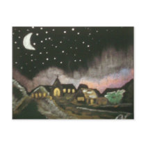 "A Night with Aurora" Art Postcard - Personalized