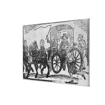 A nobleman in his carriage canvas prints