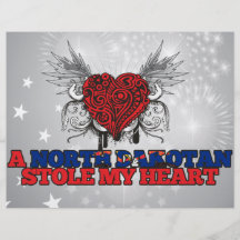 A North Dakotan Stole my Heart Flyer Design