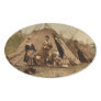 A Norwegian Lapp Family in Norway from 1890 Oval Stickers