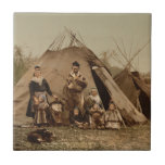 A Norwegian Lapp Family in Norway from 1890 Ceramic Tiles