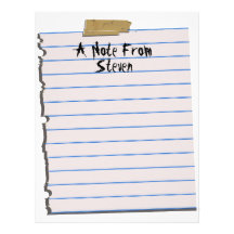 A Note From... Letterhead Notepaper