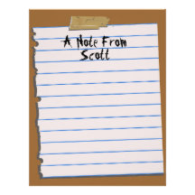 A Note From... Letterhead Notepaper