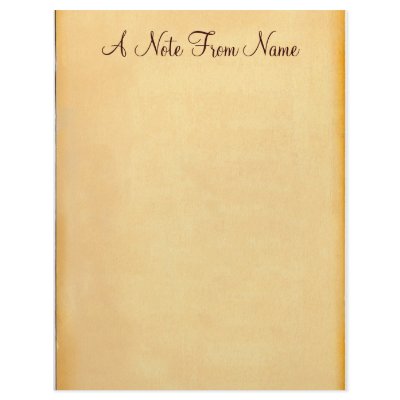 A Note From... Old Paper Letterhead Stationery by mvdesigns