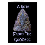 A Note From The Goddess-Note Card