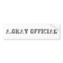 A.Okay Official College Bumper Sticker
