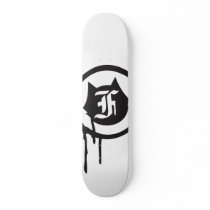 a onefelix design  "Drip Cat logo" Skateboard