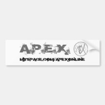 A.P.E.X. Bumper Sticker