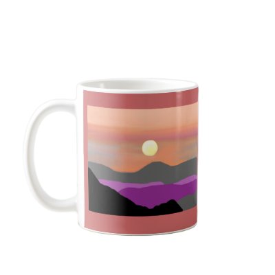 A Painted Sunset Mug by Perlyyyy