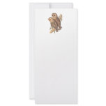 A Pair of Masked Barn Owls on a branch (painting). rack cards