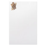 A Pair of Masked Barn Owls on a branch (painting). stationery