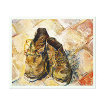 A Pair of Shoes Vincent van Gogh fine art painting Gallery Wrapped Canvas