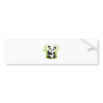 A Panda and his Bamboo Bumper Stickers