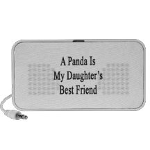 A Panda Is My Daughter's Best Friend Laptop Speakers