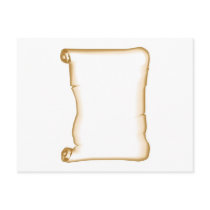 A Parchment Scroll Post Card