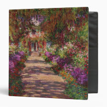 A Pathway in Monet's Garden, Giverny, 1902 3 Ring Binder