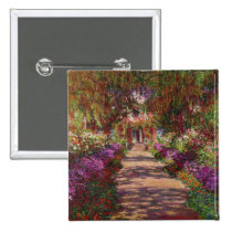A Pathway in Monet's Garden, Giverny, 1902 buttons