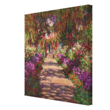 A Pathway in Monet's Garden, Giverny, 1902 Gallery Wrap Canvas