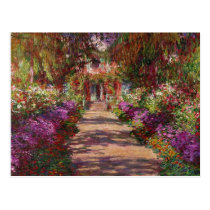 A Pathway in Monet's Garden, Giverny, 1902 postcards
