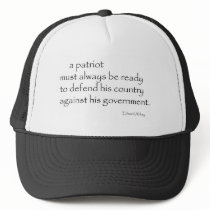 "A Patriot must..." Hats