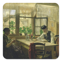 A Peaceful Sunday, 1876 Sticker