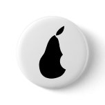 A pear with a bite! buttons