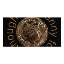 A penny for your thoughts picture card