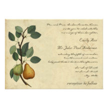 A Perfect Pear Wedding Invitations