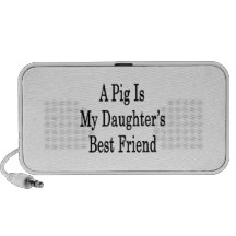 A Pig Is My Daughter's Best Friend Travel Speaker
