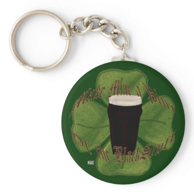 A Pint of the Black Stuff Keychain by Lace9lives