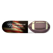 A pledge to Football deck Skateboards