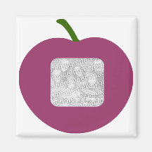 A Plum frame template magnet