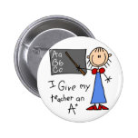 A Plus Teacher Tshirts and Gifts Button