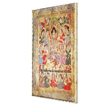 A Poet Singer, Musicians and Singers Stretched Canvas Print