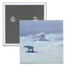 A Polar Bear Hunting in Moonlit Night, 1899 Pin