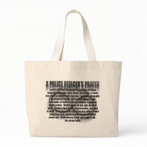A POLICE OFFICER'S PRAYER TOTE BAG
