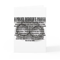 A POLICE OFFICER'S PRAYER CARD