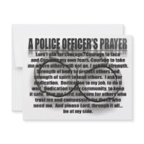 A POLICE OFFICER'S PRAYER PERSONALIZED ANNOUNCEMENTS
