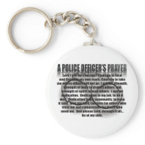 A POLICE OFFICER'S PRAYER KEYCHAINS