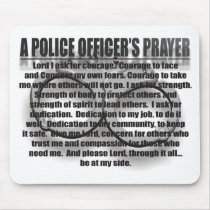 A POLICE OFFICER'S PRAYER MOUSEPAD