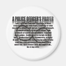 A POLICE OFFICER'S PRAYER REFRIGERATOR MAGNETS