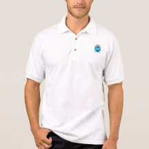 a polo shirt with logo on