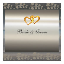 A Popular Elegant Silver Wedding Invitation