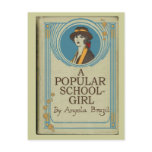 A Popular Schoolgirl Book Cover Post Card