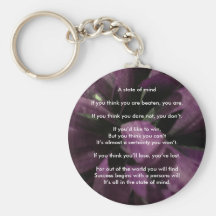 A Positive State of Mind Key Chains