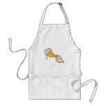 a potato chip with dip apron