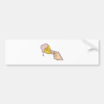 a potato chip with dip bumper stickers