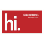 A Powerful Hi - Modern Business Card - Red