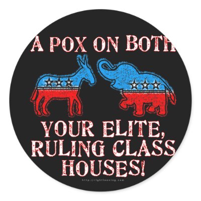 A Pox on Elites Sticker by rightleaning