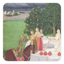 A Prince begging water from women at a well stickers